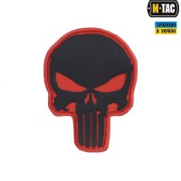 M-Tac нашивка Punisher PVC Red/Black