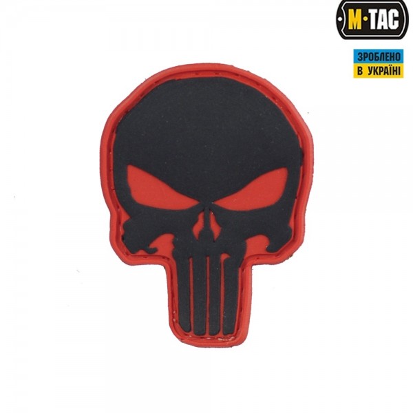 M-Tac нашивка Punisher PVC Red/Black - 51136332