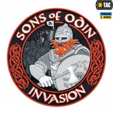 M-Tac нашивка Sons of Odin 3D PVC Black/Red