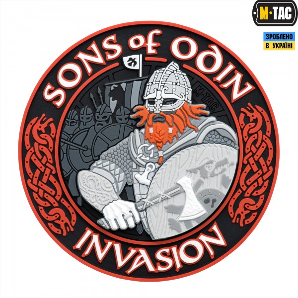 M-Tac нашивка Sons of Odin 3D PVC Black/Red - 51137233