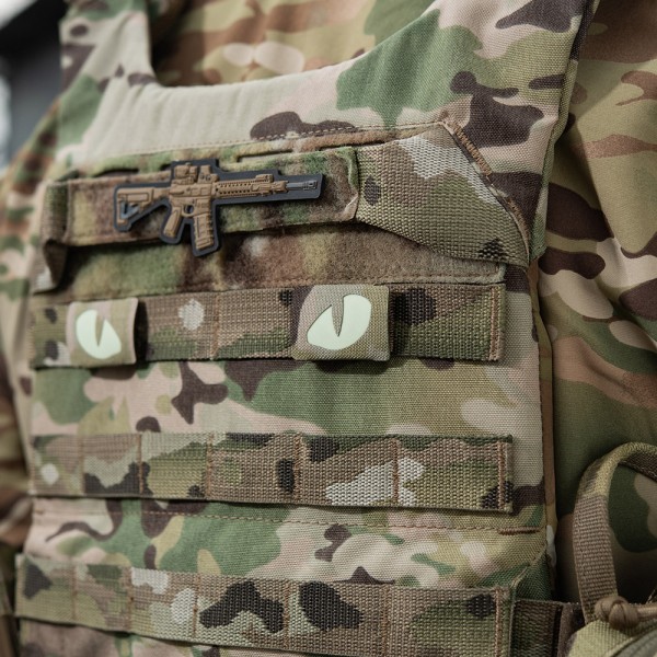 M-Tac нашивка Tiger Eyes Laser Cut (пара) Multicam - 51140008