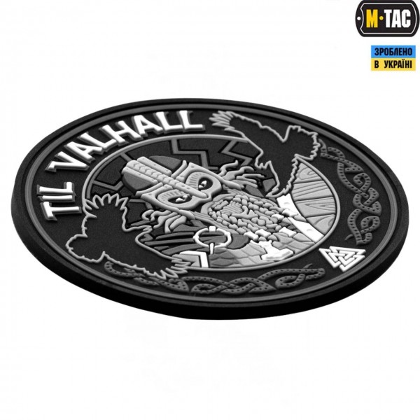 M-Tac нашивка Til Valhall PVC Grey/Black - 51142112 M-Tac нашивка Til Valhall PVC Grey/Black - 51142112
