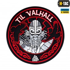 M-Tac нашивка Til Valhall PVC Red/Black