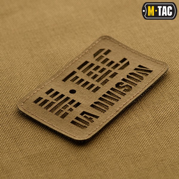 M-Tac нашивка UA Division скрізна Laser Cut Coyote - 51145005 M-Tac нашивка UA Division скрізна Laser Cut Coyote - 51145005
