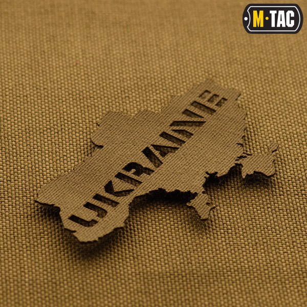 M-Tac нашивка Ukraine (контур) скрізна Laser Cut Coyote - 51148005
