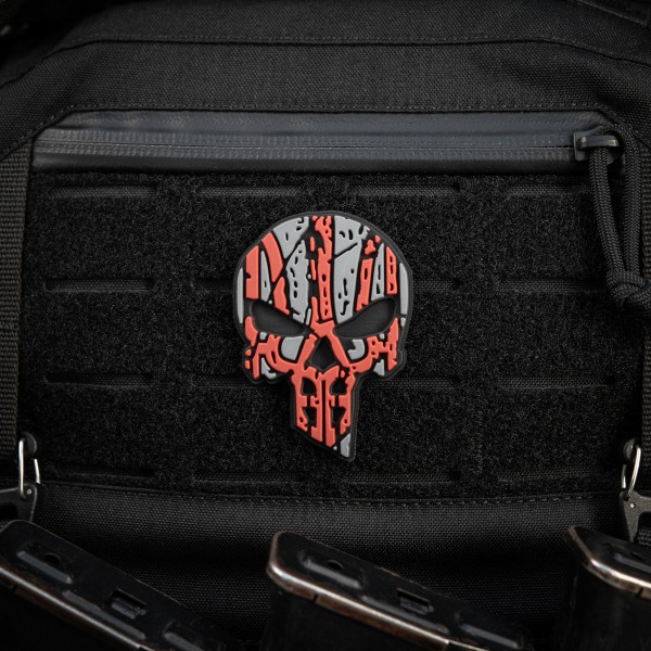 M-Tac нашивка Ukrainian Punisher 3D PVC Red/Black type 2 - 51155234 M-Tac нашивка Ukrainian Punisher 3D PVC Red/Black type 2 - 51155234