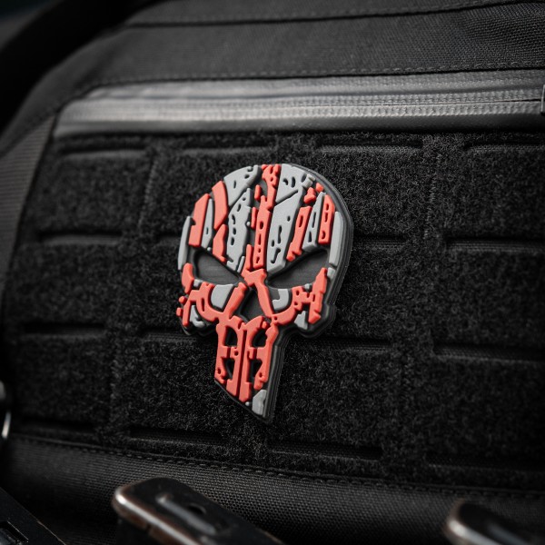 M-Tac нашивка Ukrainian Punisher 3D PVC Red/Black type 2 - 51155234 M-Tac нашивка Ukrainian Punisher 3D PVC Red/Black type 2 - 51155234