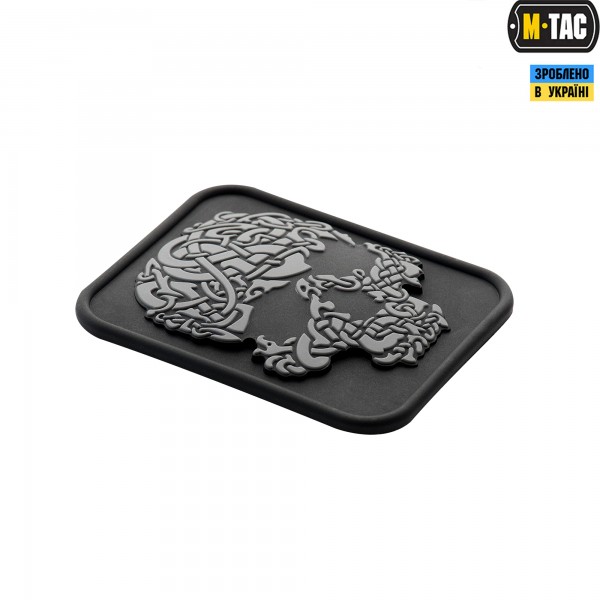 M-Tac нашивка Viking Skull PVC Black/Grey - 51158211 M-Tac нашивка Viking Skull PVC Black/Grey - 51158211
