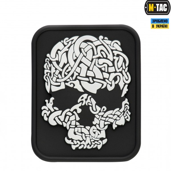 M-Tac нашивка Viking Skull PVC Black/White - 51158236