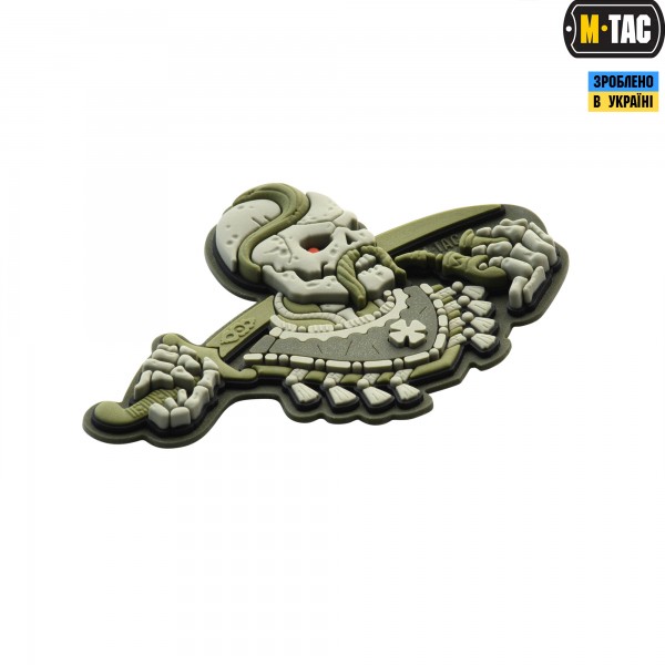 M-Tac нашивка Більше разу не вмирати 3D PVC Olive - 51160001