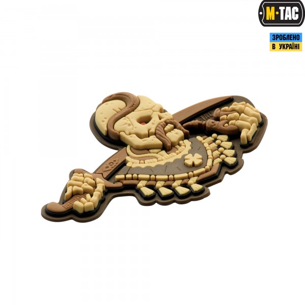 M-Tac нашивка Більше разу не вмирати 3D PVC Coyote - 51160005