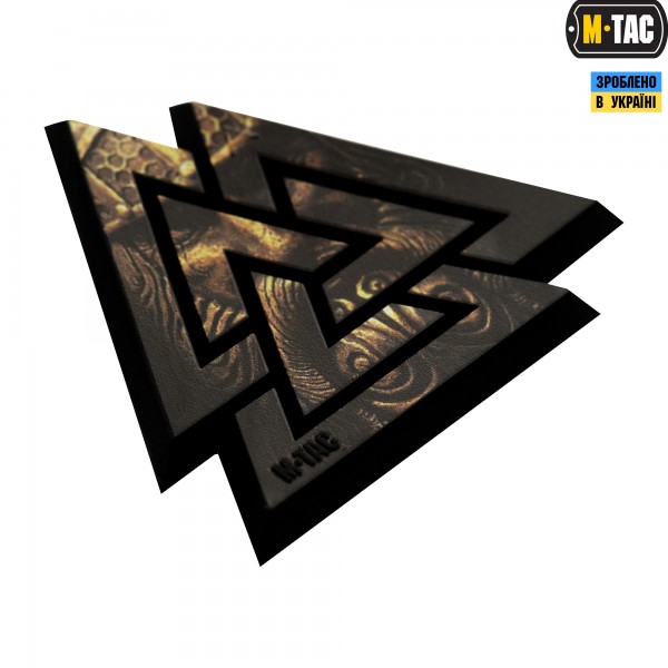 M-Tac нашивка Валькнут 3D PVC Black/Coyote - 51161205