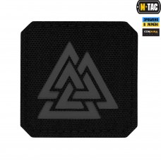 M-Tac нашивка Валькнут Laser Cut Black/Grey