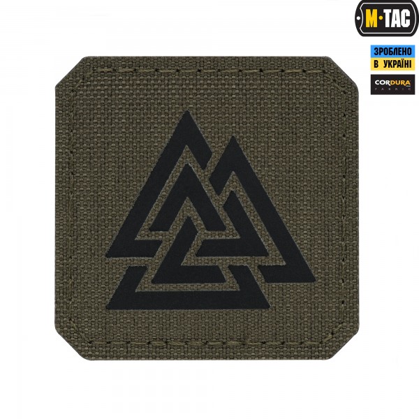 M-Tac нашивка Валькнут Laser Cut Ranger Green/Black - 51162232