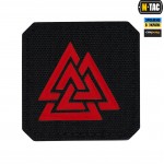 M-Tac нашивка Валькнут Laser Cut Black/Red