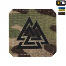 M-Tac нашивка Валькнут Laser Cut Multicam/Black