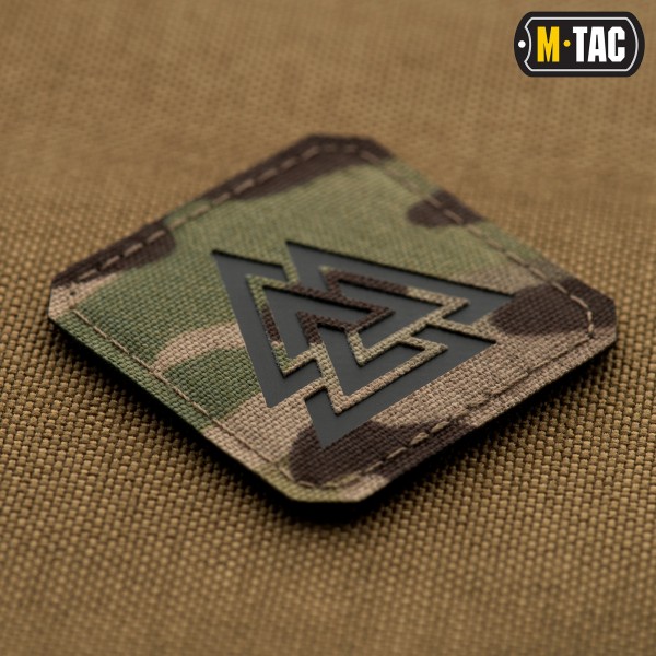 M-Tac нашивка Валькнут Laser Cut Multicam/Black - 51162802 M-Tac нашивка Валькнут Laser Cut Multicam/Black - 51162802
