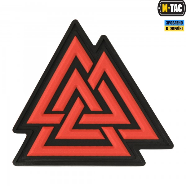 M-Tac нашивка Валькнут PVC Black/Red - 51163233