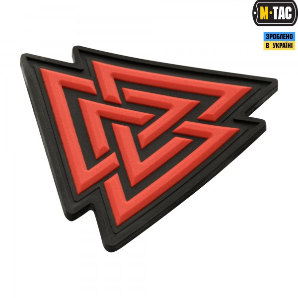 M-Tac нашивка Валькнут PVC Black/Red - 51163233