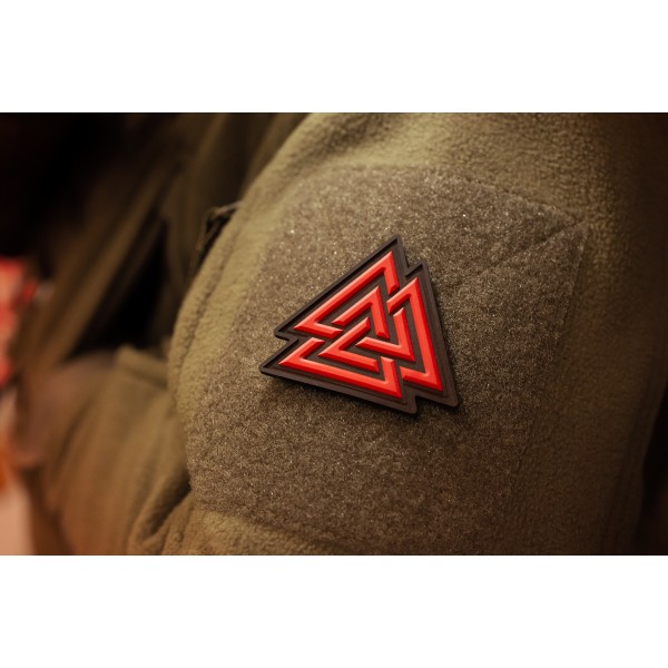 M-Tac нашивка Валькнут PVC Black/Red - 51163233