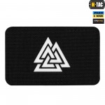 M-Tac нашивка Валькнут горизонтальна Laser Cut Black/світлонакопичувач