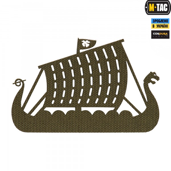 M-Tac нашивка Драккар сквозная Laser Cut Ranger Green - 51170023