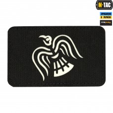 M-Tac нашивка Знамя Ворона Laser Cut Black/світлонакопичувач
