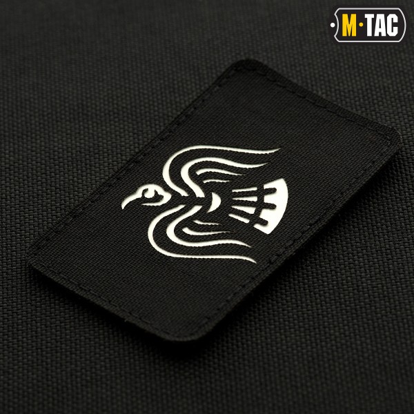 M-Tac нашивка Знамя Ворона Laser Cut Black/світлонакопичувач - 51171299