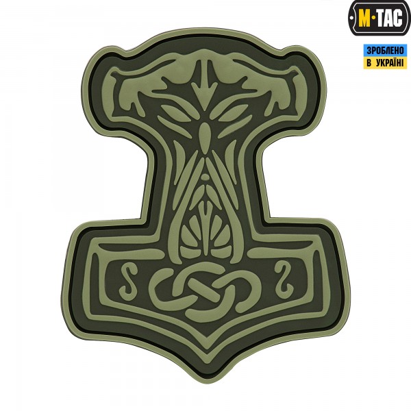 M-Tac нашивка Молот Тора PVC Olive - 51181001