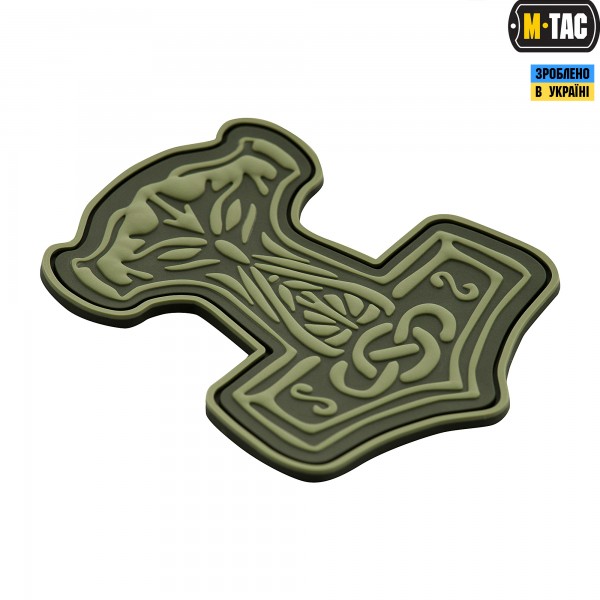 M-Tac нашивка Молот Тора PVC Olive - 51181001 M-Tac нашивка Молот Тора PVC Olive - 51181001