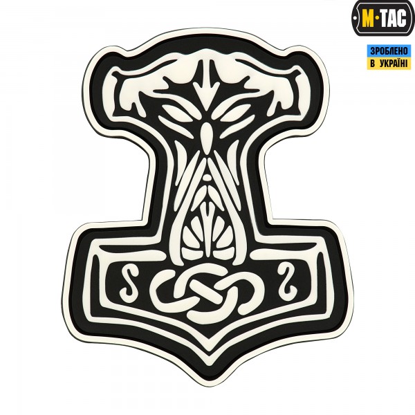 M-Tac нашивка Молот Тора PVC Black/White - 51181236