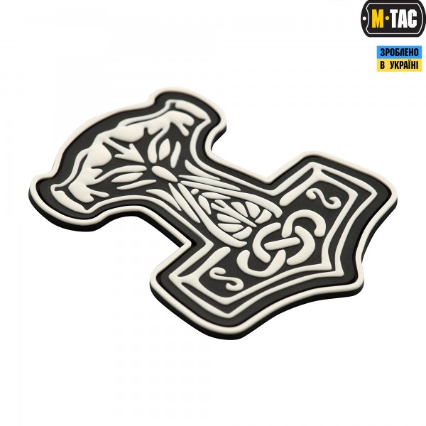 M-Tac нашивка Молот Тора PVC Black/White - 51181236 M-Tac нашивка Молот Тора PVC Black/White - 51181236