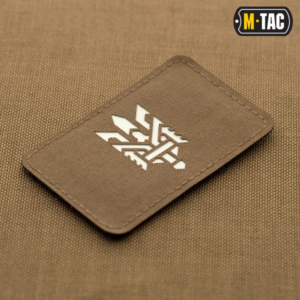 M-Tac нашивка Тризуб (стилизация) Laser Cut горизонтальная Coyote/GID - 51197599 M-Tac нашивка Тризуб (стилизация) Laser Cut горизонтальная Coyote/GID - 51197599