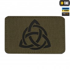 M-Tac нашивка Трикветр Laser Cut Ranger Green/Black