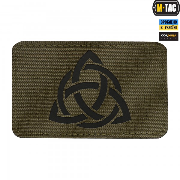M-Tac нашивка Трикветр Laser Cut Ranger Green/Black - 51201232