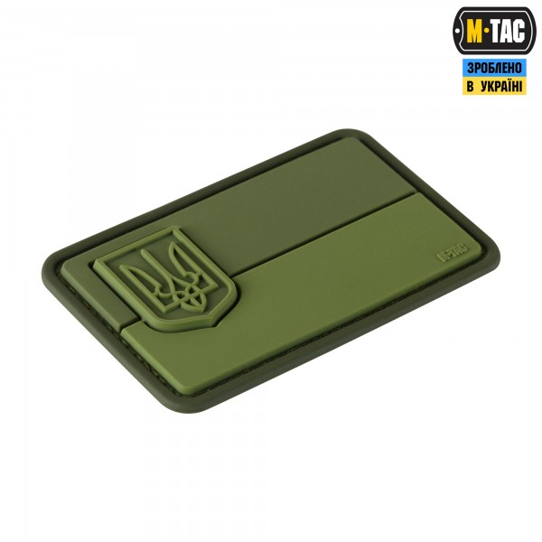 M-Tac нашивка флаг Украины с малым гербом PVC олива - 51214101 M-Tac нашивка флаг Украины с малым гербом PVC олива - 51214101