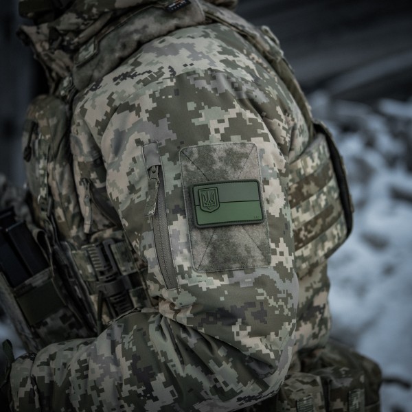 M-Tac нашивка флаг Украины с малым гербом PVC олива - 51214101 M-Tac нашивка флаг Украины с малым гербом PVC олива - 51214101