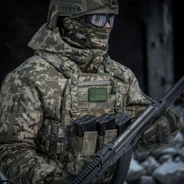 M-Tac нашивка флаг Украины с малым гербом PVC олива - 51214101 M-Tac нашивка флаг Украины с малым гербом PVC олива - 51214101