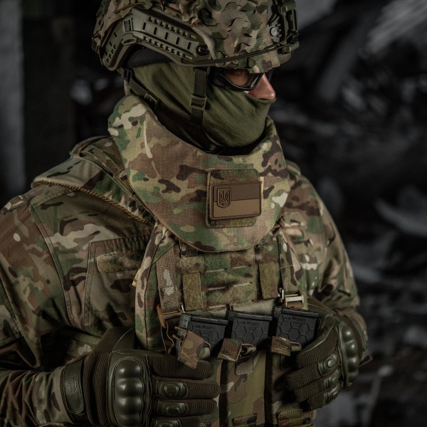 M-Tac нашивка флаг Украины с малым гербом PVC coyote - 51214105 M-Tac нашивка флаг Украины с малым гербом PVC coyote - 51214105