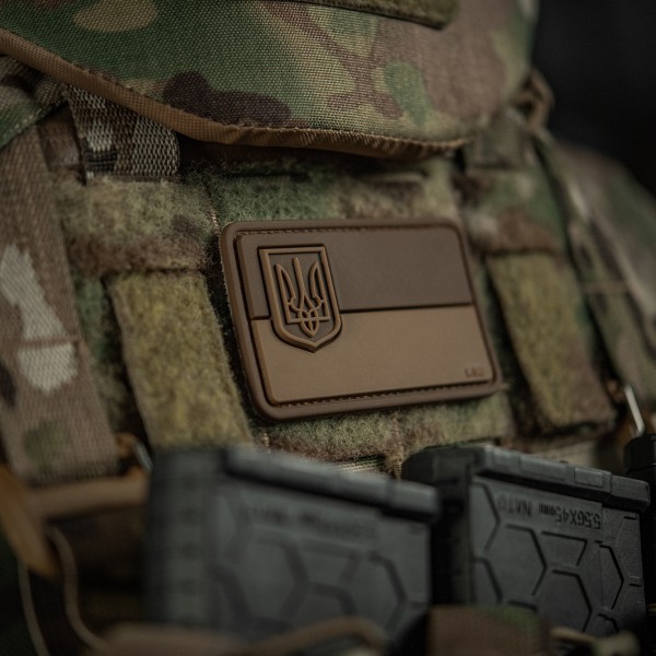 M-Tac нашивка флаг Украины с малым гербом PVC coyote - 51214105 M-Tac нашивка флаг Украины с малым гербом PVC coyote - 51214105