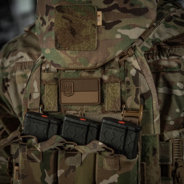 M-Tac нашивка флаг Украины с малым гербом PVC coyote - 51214105 M-Tac нашивка флаг Украины с малым гербом PVC coyote - 51214105