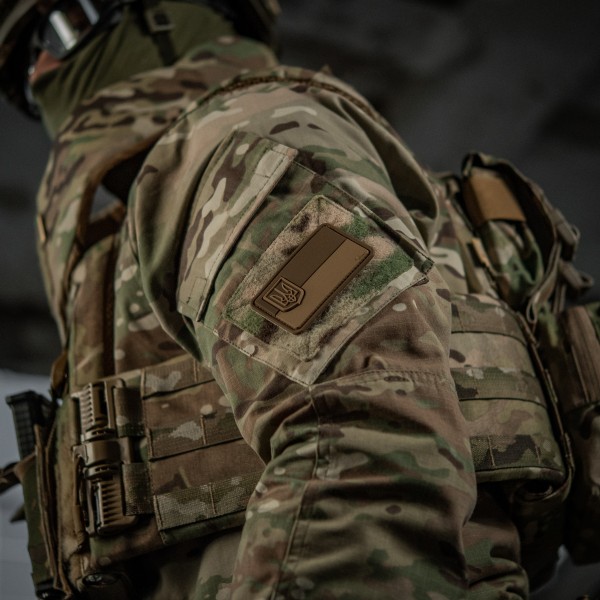 M-Tac нашивка флаг Украины с малым гербом PVC coyote - 51214105 M-Tac нашивка флаг Украины с малым гербом PVC coyote - 51214105