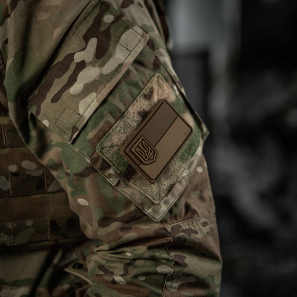 M-Tac нашивка флаг Украины с малым гербом PVC coyote - 51214105 M-Tac нашивка флаг Украины с малым гербом PVC coyote - 51214105