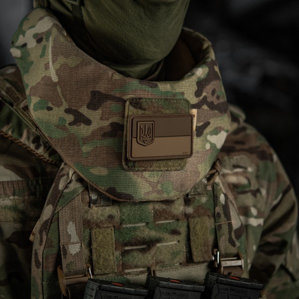 M-Tac нашивка флаг Украины с малым гербом PVC coyote - 51214105 M-Tac нашивка флаг Украины с малым гербом PVC coyote - 51214105