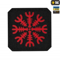 M-Tac нашивка Шлем Ужаса Laser Cut Black/Red
