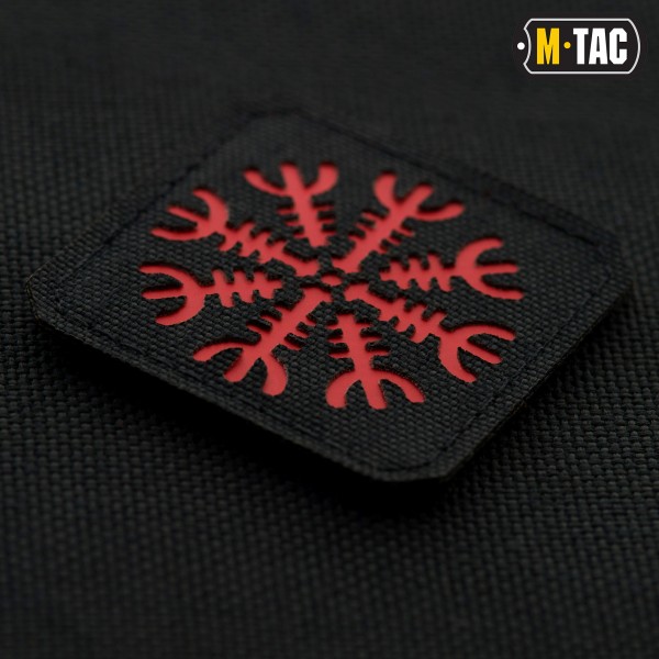 M-Tac нашивка шолом Жаху Laser Cut Black/Red - 51220233