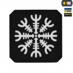 M-Tac нашивка шолом Жаху Laser Cut Black/світлонакопичувач