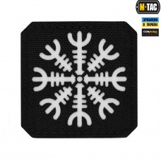 M-Tac нашивка Шлем Ужаса Laser Cut Black/GID
