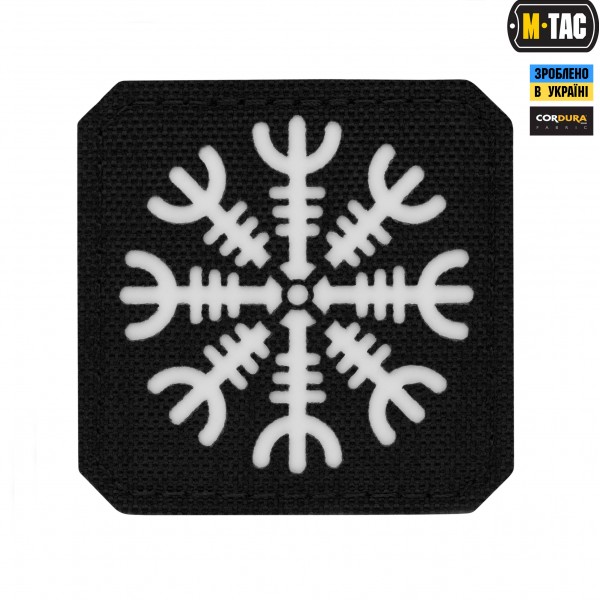 M-Tac нашивка шолом Жаху Laser Cut Black/світлонакопичувач - 51220299