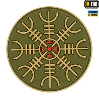 M-Tac нашивка шолом Жаху ПВХ олива